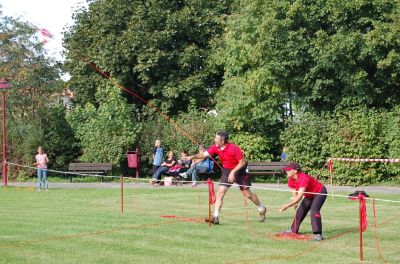 Wettkampf Wurfleinewerfen